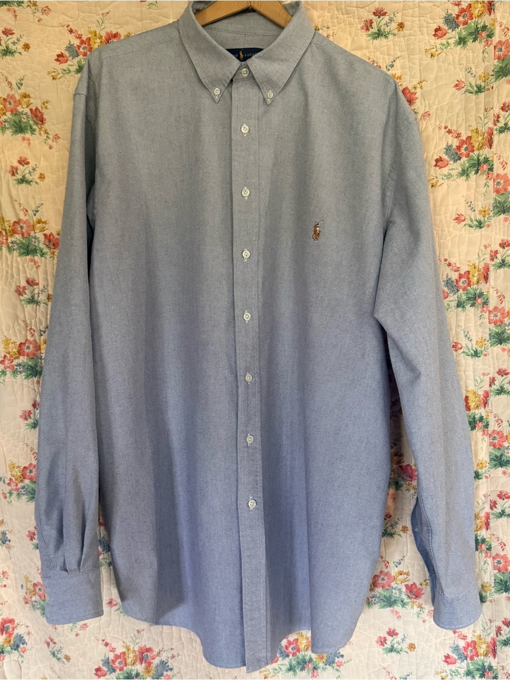 Polo Ralph Lauren Blue Oxford Button-Down Shirt 2XLT
